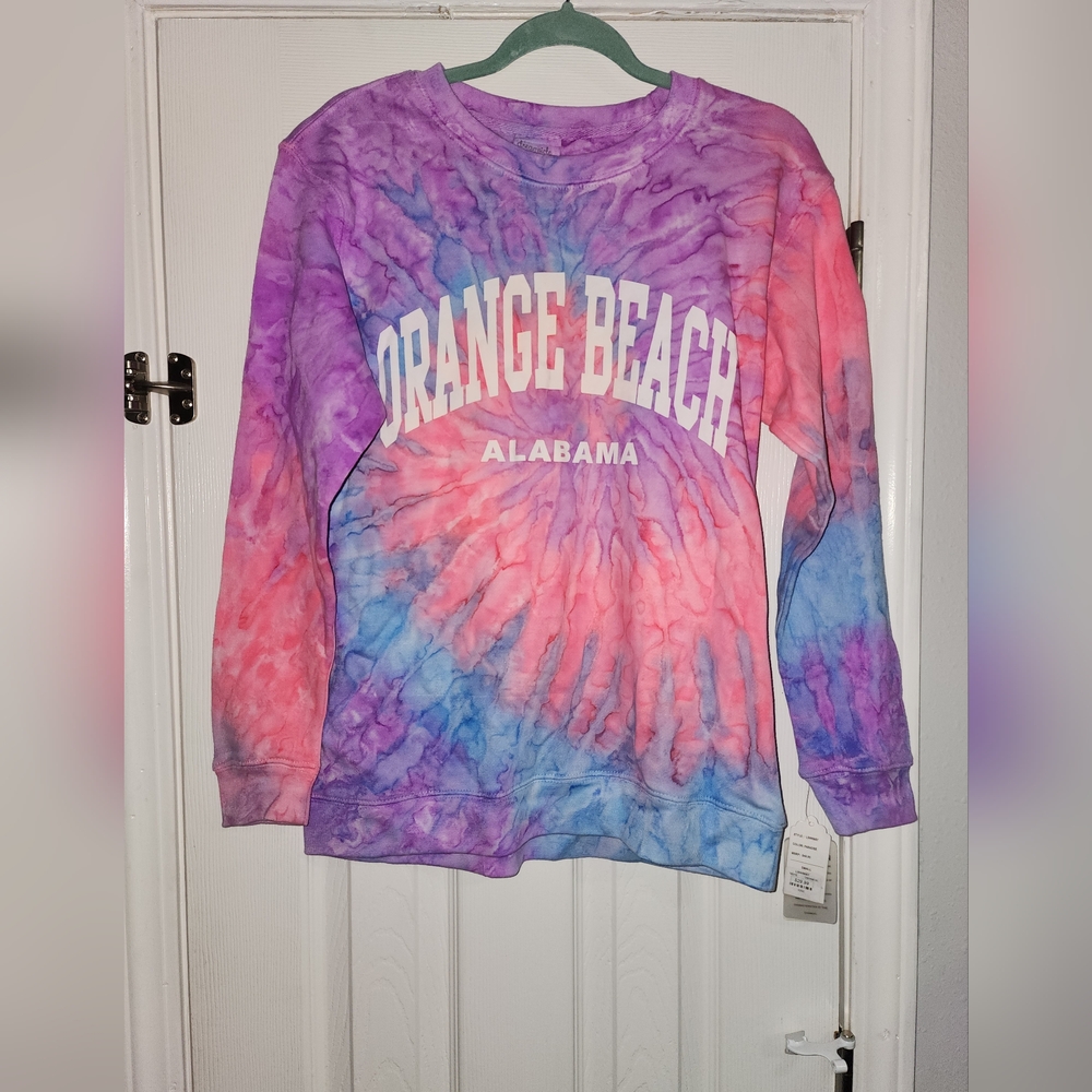 Orange Beach Tiedye Crewneck